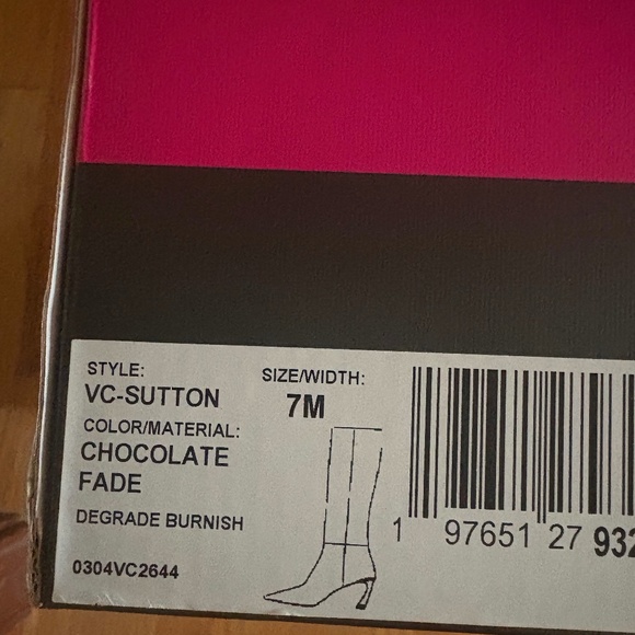 Vince Camuto Women's Sutton Boots Chocolate Fade Size 7 New - Picture 8 of 8